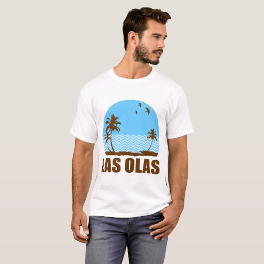 T-SHIRT PLAGE DE LAS OLAS (Devant entier)