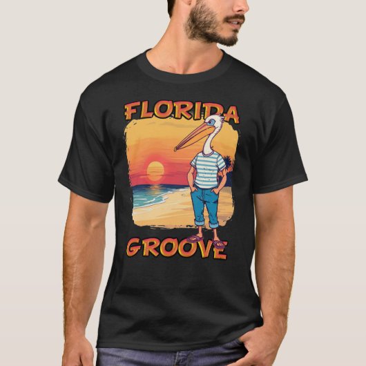T-SHIRT PLAGE DE L'ÉTAT DE FLORIDE GROOVE (Devant)