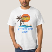 T-shirt Plage de l'Hawaii Aloha Palm Tree (Devant)