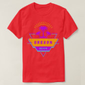 T-shirt Plage de l'Oregon Vibes 80s 90s (Design devant)