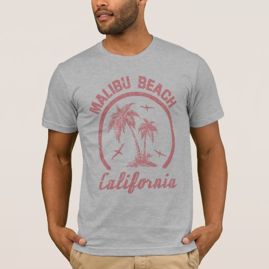 T-shirt Plage de Malibu (Devant)