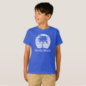 T-shirt Plage de Malibu Rétro (Devant entier)