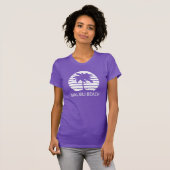 T-shirt Plage de Malibu Rétro (Devant entier)