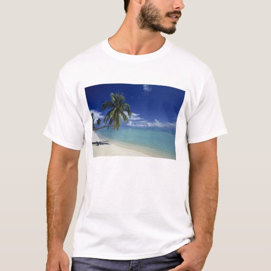 T-shirt Plage de Matira sur l'île de Bora Bora, (Devant)