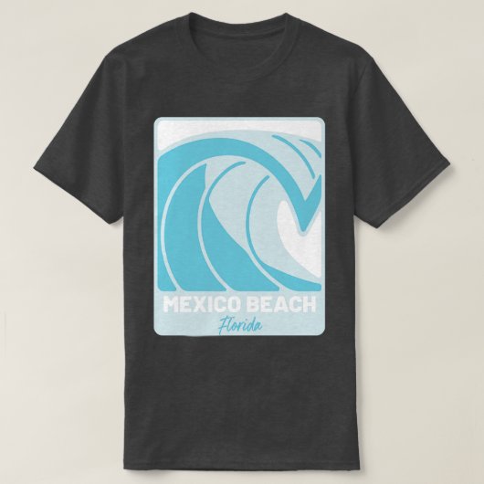 T-shirt Plage de Mexico Floride Océan Atlantique FL Crashi (Design devant)