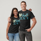 T-shirt Plage de Miami (Unisexe)