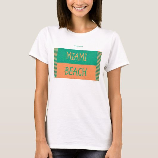 T-SHIRT PLAGE DE MIAMI (Devant)