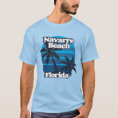 T-shirt Plage de Navarre Floride (Devant)