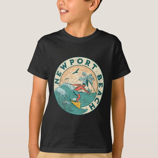 T-shirt Plage de Newport _6 (Devant)