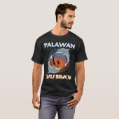T-shirt Plage de Palawan Duli Philippines (Devant entier)