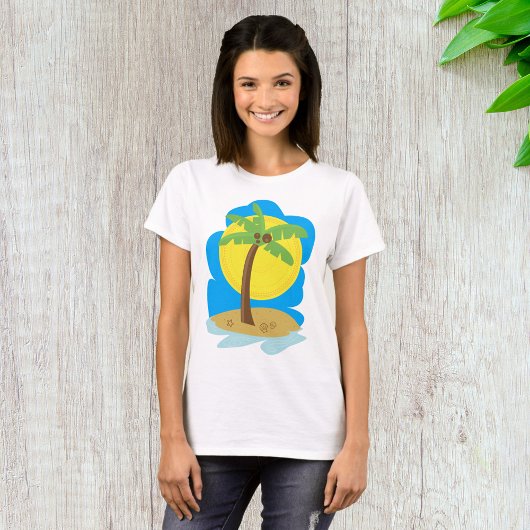 T-shirt Plage de Palm Tree
