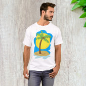 T-shirt Plage de Palm Tree