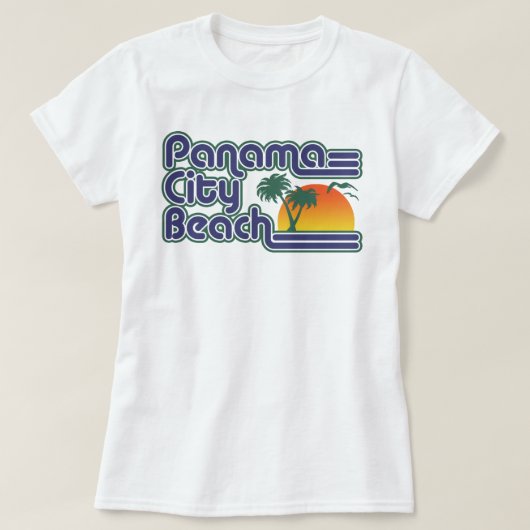 T-shirt Plage de Panama City (Design devant)