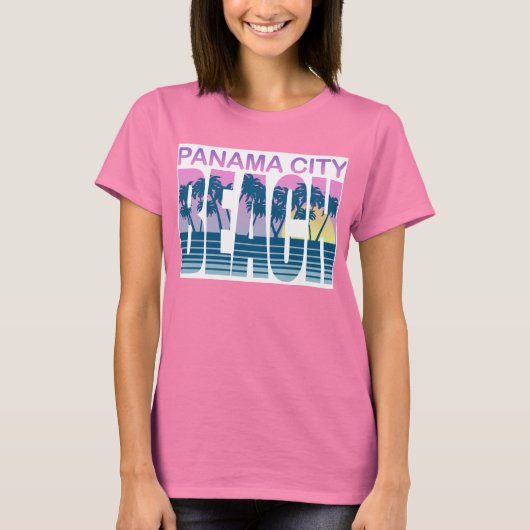 T-shirt Plage de Panama City (Devant)