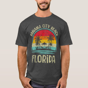T-shirt Plage de Panama City Floride Palmier Famille Été