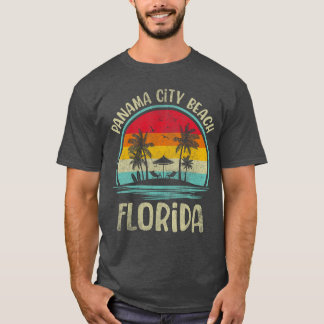 T-shirt Plage de Panama City Floride Palmier Famille Été