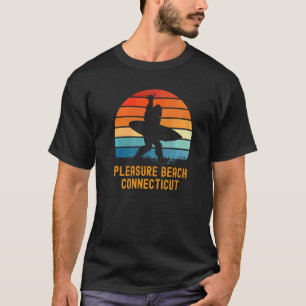 T-shirt Plage de Plaisance Connecticut Sasquatch Souvenir