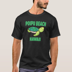 T-shirt Plage de Poipu Hawaii Thème Tortue de Mer
