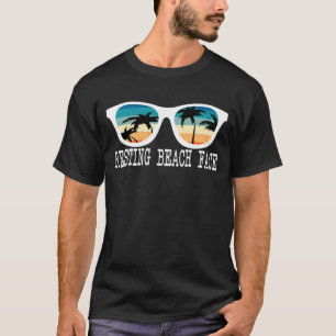 T-shirt Plage de repos Face aux lunettes de soleil
