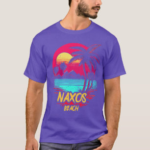 T-shirt Plage de Retrowave Naxos