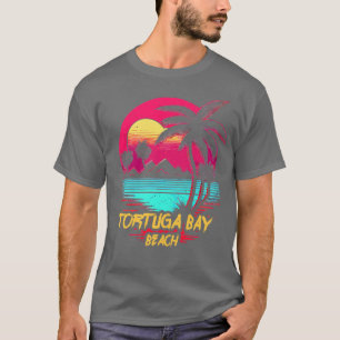 T-shirt Plage de Retrowave Tortuga