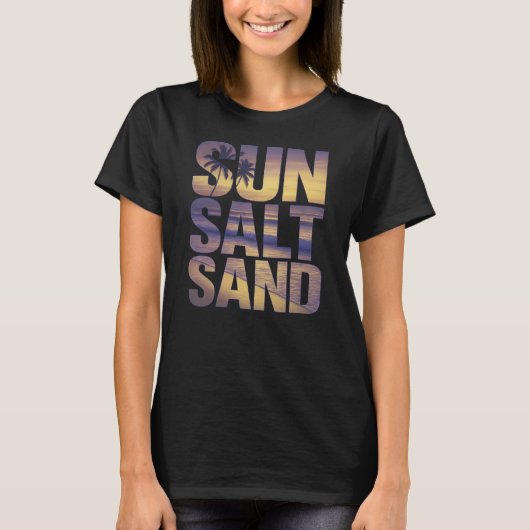 T-shirt Plage de sable fin (Devant)