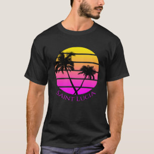 T-shirt Plage de Sainte-Lucie
