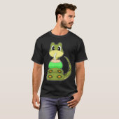 T-shirt Plage de serpent été noix de coco (Devant entier)