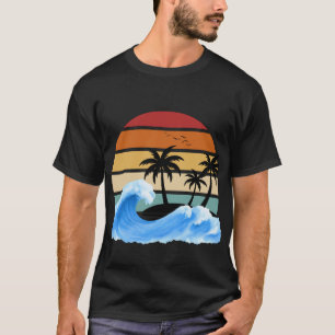 T-shirt Plage de Sunset — Où le WiFi est faible mais les v