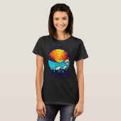 T-shirt Plage de Sunset Rétro St Augustine Floride Famill (Devant entier)
