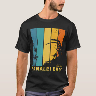 T-shirt Plage de surf Hanalei Bay Kauai Hawaï