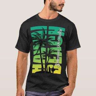 T-shirt Plage de surf vintage Retro Surfing Vacances été
