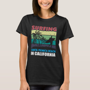 T-shirt Plage de surf vintage Retro Surfing Vacances été
