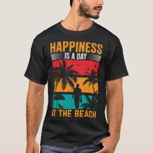 T-shirt Plage de surf vintage Retro Surfing Vacances été
