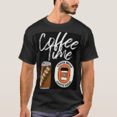 T-shirt Plage de temps du café (Devant)