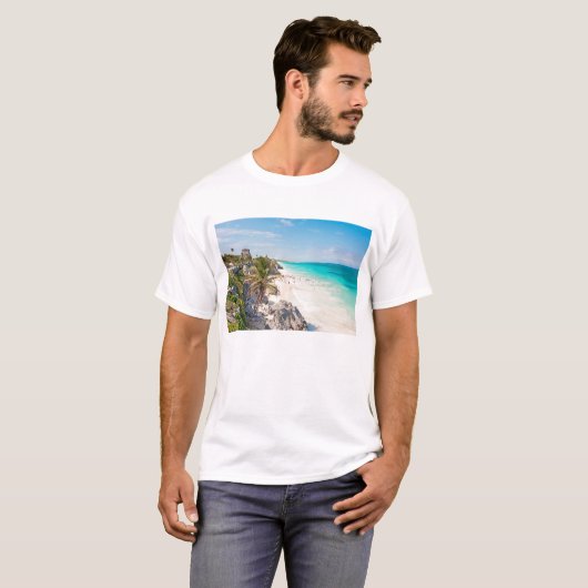 T-shirt Plage de Tulum (Devant entier)