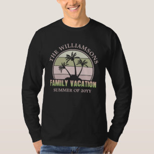 T-shirt Plage de vacances familiales sur mesure Île tropic