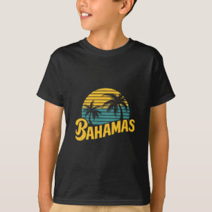 T-shirt Plage de vacances Hamas Palmier Tropical Rétro