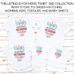 T-shirt Plage de vacances pour hommes en famille d'été per