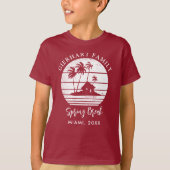 T-shirt Plage de vacances Spring sur mesure Palm Trees (Devant)