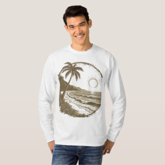 T-shirt Plage design vintage de mer et soleil