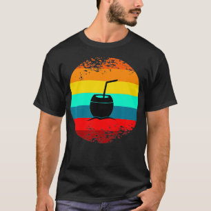 T-shirt Plage d'été Décor à thème graphique Cocotier tropi