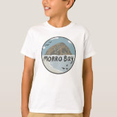 T-shirt Plage d'illustration de Morro Bay Central Californ (Devant)