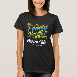 T-shirt Plage d'Ocean Isle Caroline du Nord Vacances en Fa