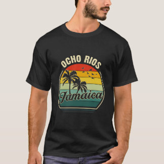 T-shirt Plage d'Ocho Rios Jamaïque Vacances d'été Palmier