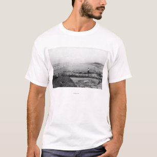 T-shirt Plage du nord, plage naturelle de pont de pied de