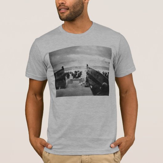 T-shirt Plage d'usmc Normandie (Devant)