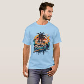 T-shirt « Plage » Éclaboussure lumineuse (Devant entier)