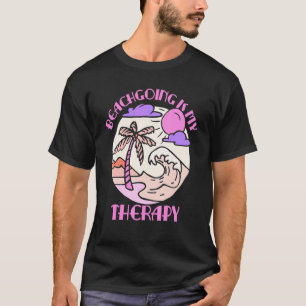 T-shirt Plage Est Ma Thérapie Plage Plage Plage Vacances B