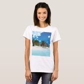T-shirt Plage exotique (Devant entier)